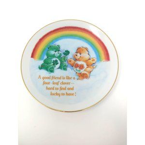 Vintage 1985 Care Bears Lasting Memories Collector Plate Good Luck & Friend Bear